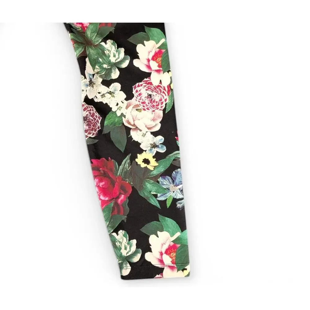 Nike Dri-FIT Capri Leggings L Multicolor Geometric Print Athletic Workout Pants